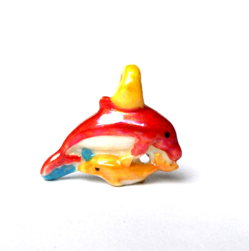 Cyb fève nacrée pendentif - -,