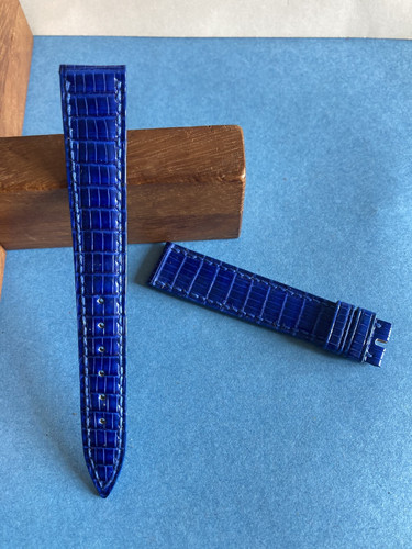 Bracelet montre cuir bleu - bracelet, de