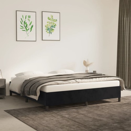 Cadre lit noir 120x200 cm - cadre,