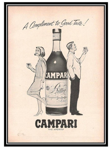 Campari bitter publicité - campari,