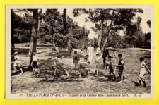 cpa 62 - STELLA PLAGE ENFANTS de la COLONIE de Vacance de BOIS COLOMBES en Forêt