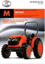 Brochure prospectus tracteur Kubota