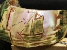 Souvenir De MARSEILLE VOILIERS GRAVÉ DANS LA NACRE.