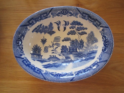 Plat faience décor - plat, en