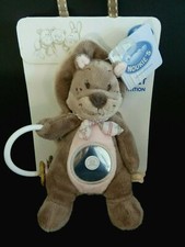 *. DOUDOU PELUCHE NOUKIE'S ECUREUIL OSCAR LEONTINE ROSE TAUPE  ANNEAU NEUF