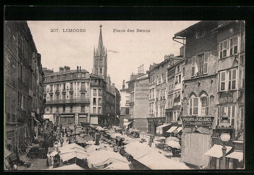 Cpa limoges place - cpa,