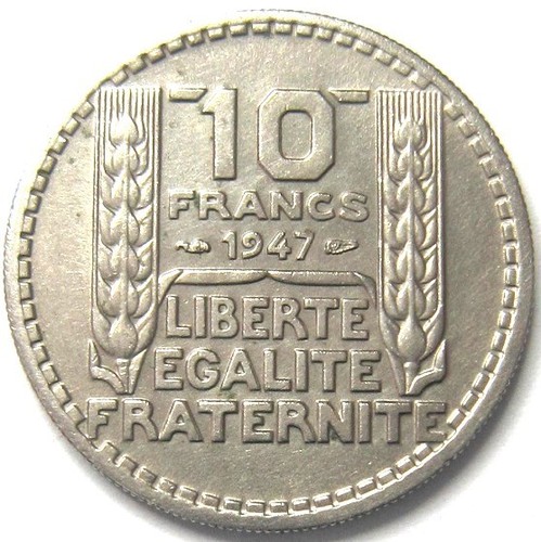 Pièce monnaie francs p - monnaie, 10