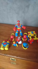  FIGURINE  MARVEL SPIDERMAN PLAYWELL 2002 - 16cm-RARE-avec accessoires-