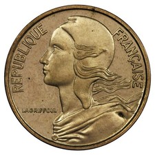 France - 5 centimes Marianne 1966 ESSAI cupro-aluminium F.125/1 Gad.175 KM.933