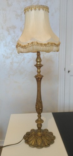 Lampe table ancienne bronze - lampe,