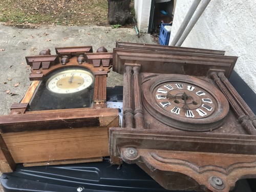 Pendules bois pour - en, pieces