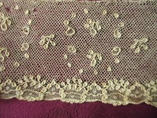 Volant dentelle à l'aiguille point d'Alençon ancien (fin XVIII)