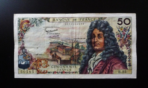Billet francs racine - billet, de