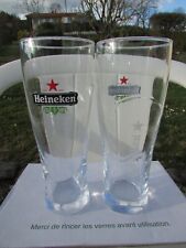 lot de 6 verres à bière Heineken Ellipse 33cl dans leur carton d'origine
