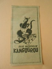 Pub Slip Masculin Kangourou Print 1954