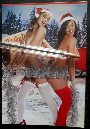 Mère noël dans neige - la, _*=_