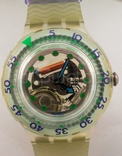 SWATCH SCUBA 1993 - SDK107 - BLUE ICE - Neuf
