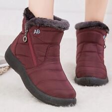 Bottines de Neige Fourrée Imperméable chaussures hiver souple Bottes Femmes