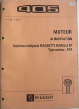 Manuel d'atelier PEUGEOT 405 moteur RFX alimentation Injection  ref 304 de 09/92