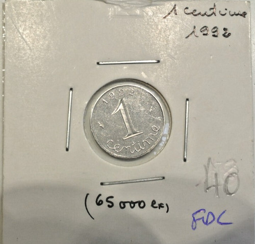 Centime epi 1992 fdc - centime,