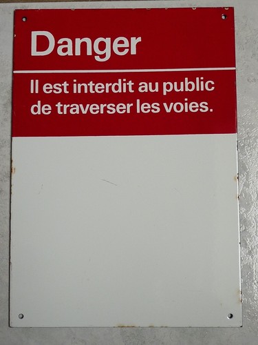 Plaque indicatrice danger - indicatrice,