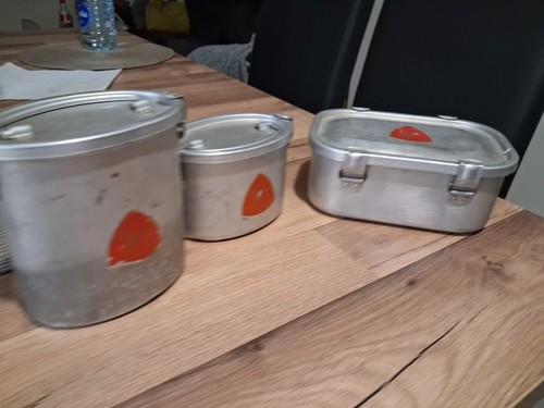 Lot boites gamelles - boites, alu
