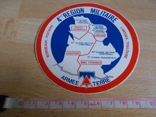 Autocollant ARMÉE DE TERRE - 4eme RÉGION MILITAIRE