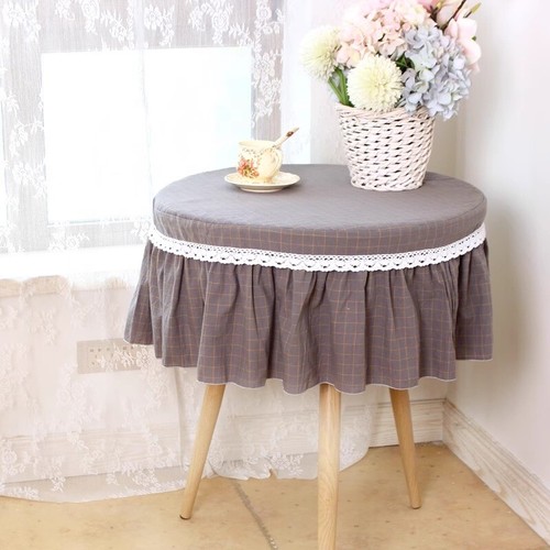 Rond thé table - tissu, moderne