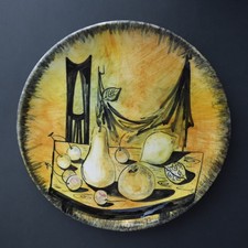 ASSIETTE FAÏENCE peinte par