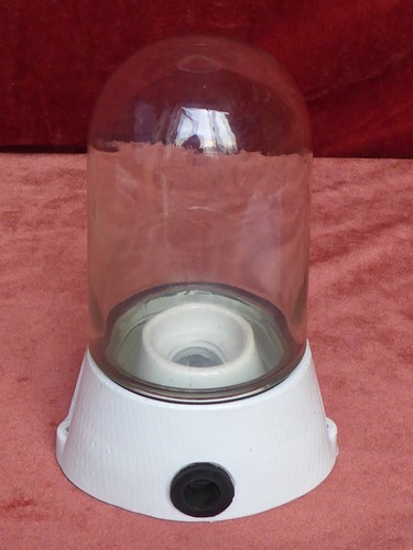 Ancienne lampe ronde - en, verre
