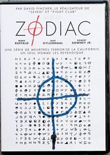 DVD ZODIAC/DAVID FINCHER/GYLLENHAAL/ROBERT DOWNEY JR/MARK RUFFALO/CHLOË SEVIGNY