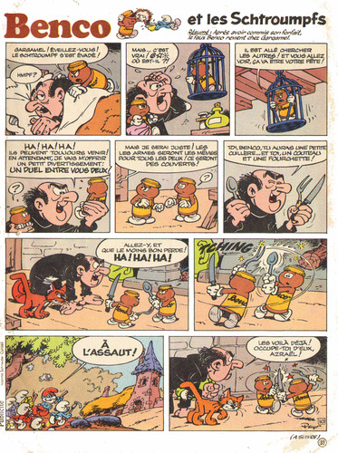 Pub benco les schtroumpfs - pub,