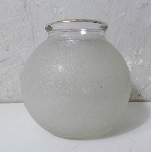 Vase verre granité blanc - granité,