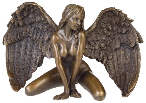 Statuette bronze ange - statuette,