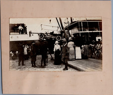 France, Ajaccio, Chargement d'une Voiture sur un Bateau, vintage silver pri