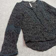 Blouse Odd Molly Femme Taille 3 - L Noir Chiffon Transparent Dentelle Large