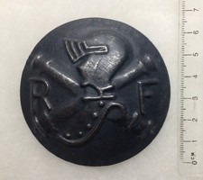 FRANCE WW2 - INSIGNE DE CASQUE de TROUPES MOTORISEES modèle 1926/1931 CHAR AMC
