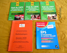 CRPE Préparation au concours 5 livres: Maths, EPS et 3 pour l'oral - TBE -