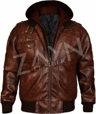 Veste homme vintage en cuir