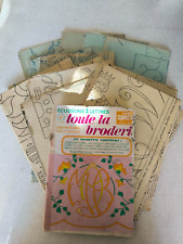 Patrons Modes et travaux broderie lot de 23 années 60+ 1 magazine