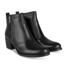 Bottines Atelier Mégis élégante noir Cuir Véritable fermeture éclair Taille 38