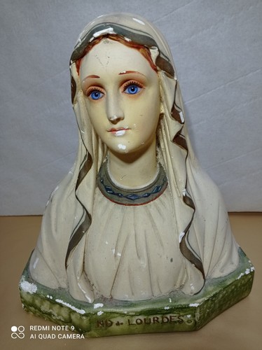 Vintage statue buste - , vierge