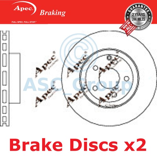 Apec braking 312mm ventilé - 2x,