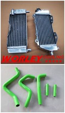 aluminum radiator & GREEN Hose
