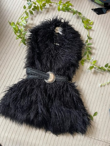 Zara faux fur shag afghan - fur,