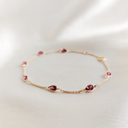 Bracelet tourmaline rose
