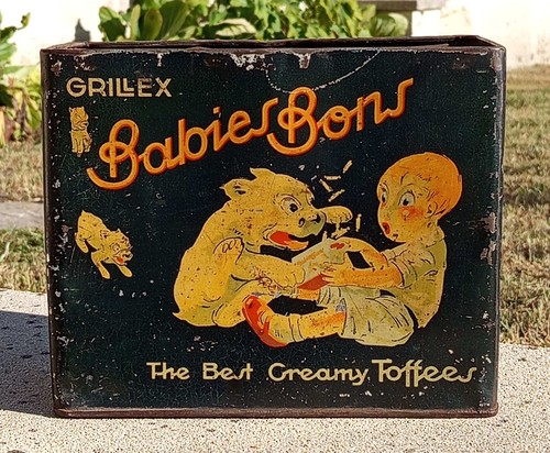 Boite 1920 tole litho grillex - boite,