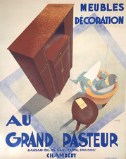 Affiche Meuble Art Déco Français Art Intérieur Chambéry -...