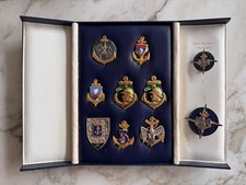 COFFRET D'INSIGNES MILITAIRES 3° RIMa RIC INFANTERIE MARINE TdM