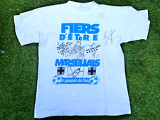 Ancien T shirt OLYMPIQUE DE MARSEILLE OM signé JOEY BARTON ultra foot